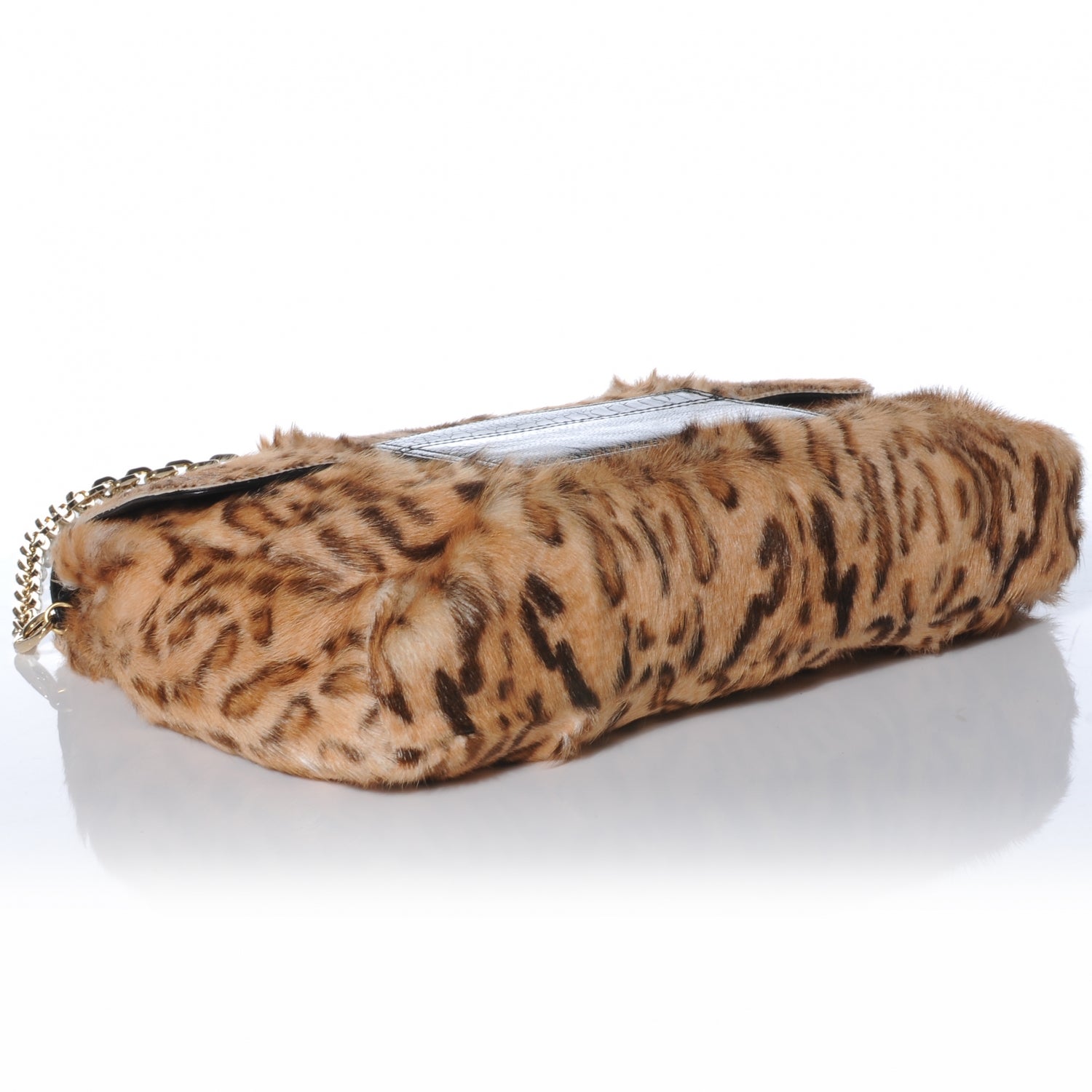 Jimmy Choo Pony Fur Wildcat Print Carolina Clutch Bag 4 of 7