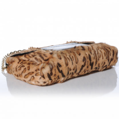 Jimmy Choo Pony Fur Wildcat Print Carolina Clutch Bag 4 of 7