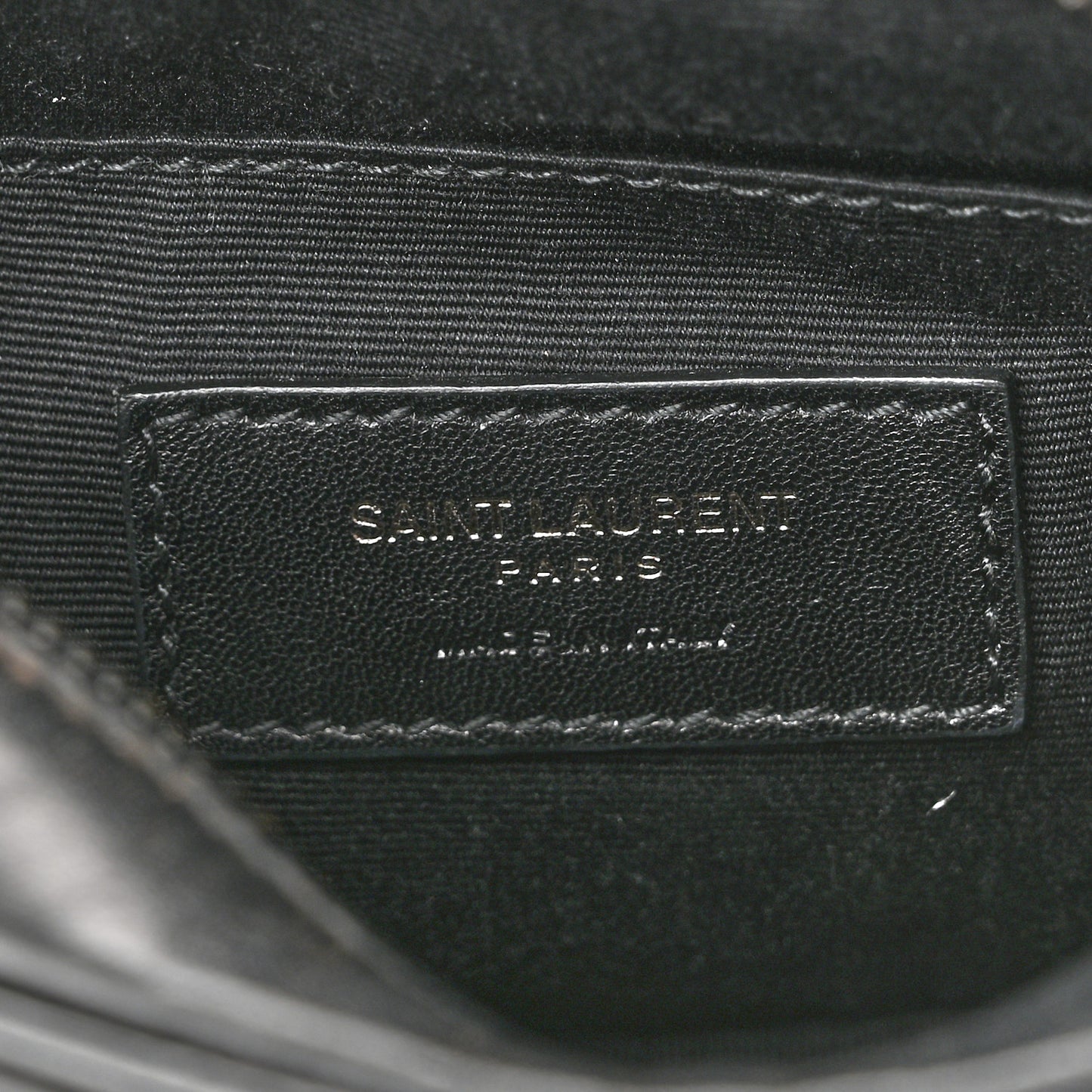 Calfskin Matelasse Monogram Lou Belt Bag Black