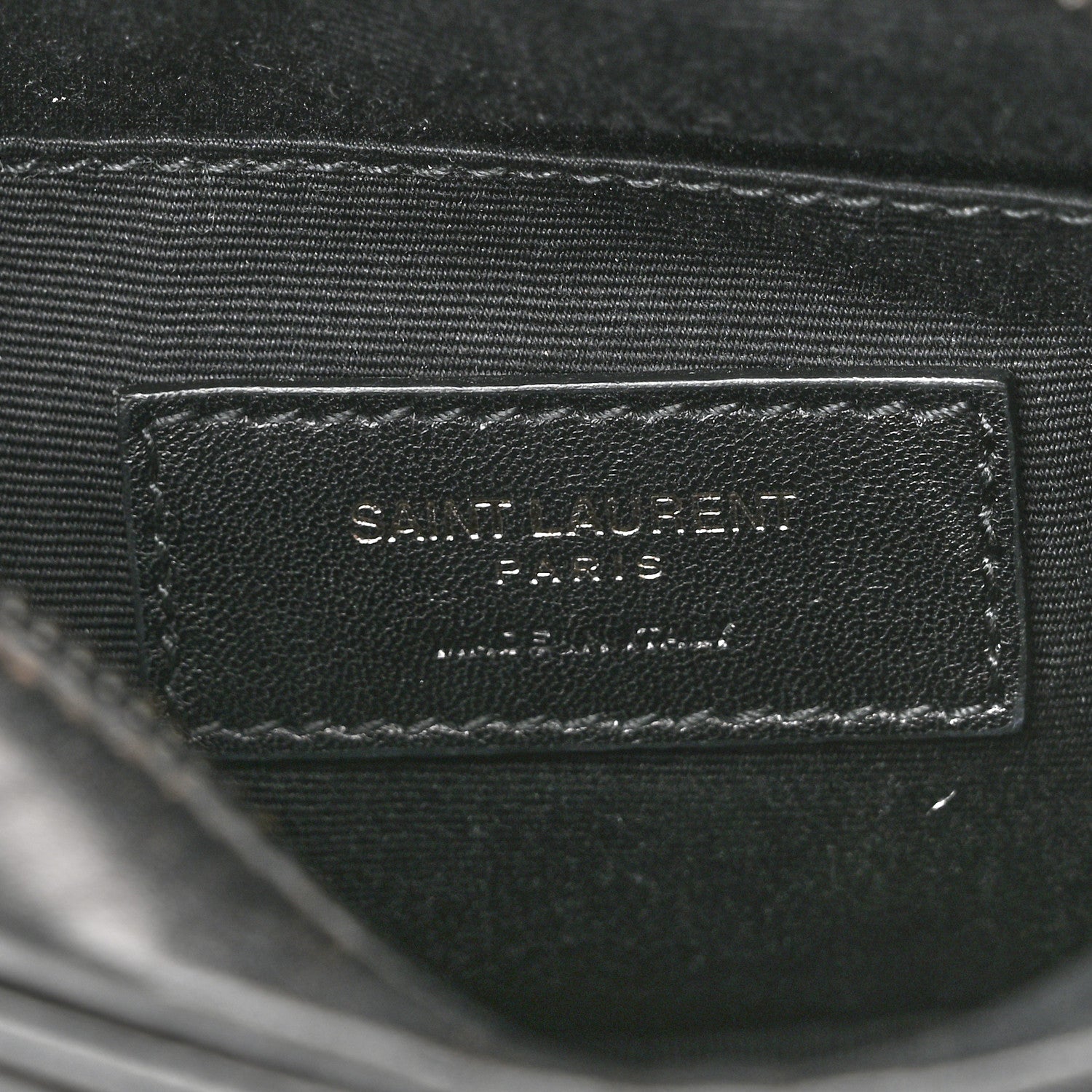 Saint Laurent Calfskin Matelasse Monogram Lou Belt Bag Black 6 of 11