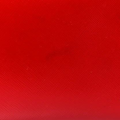 Prada Saffiano Vernice Pyramid Bag Rosso 9 of 9