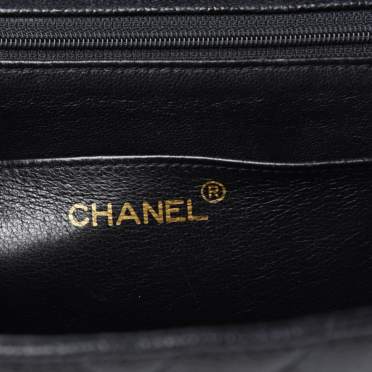 Chanel Caviar Chevron Quilted Maxi Single Flap Black 5 of 14