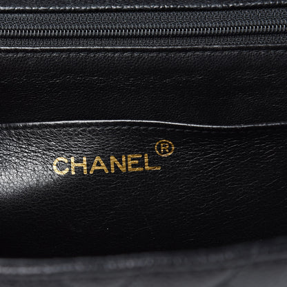 Chanel Caviar Chevron Quilted Maxi Single Flap Black 5 of 14