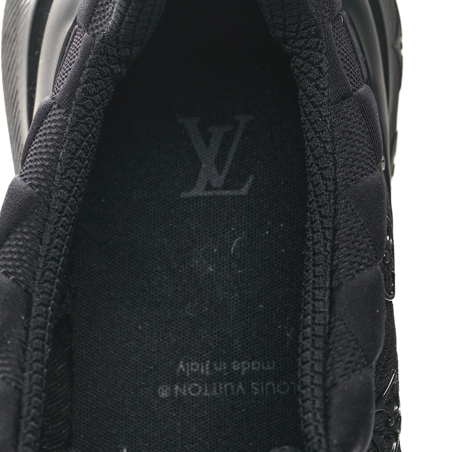 Monogram Damier Knit Mens Show Up Sneakers 8.5 Black