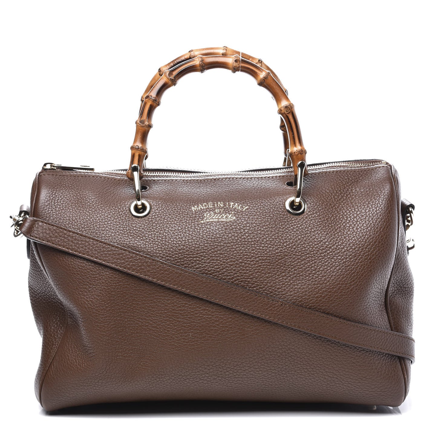 Calfskin Medium Bamboo Shopper Boston Acero
