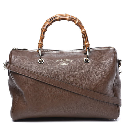 Gucci Calfskin Medium Bamboo Shopper Boston Acero 1 of 10
