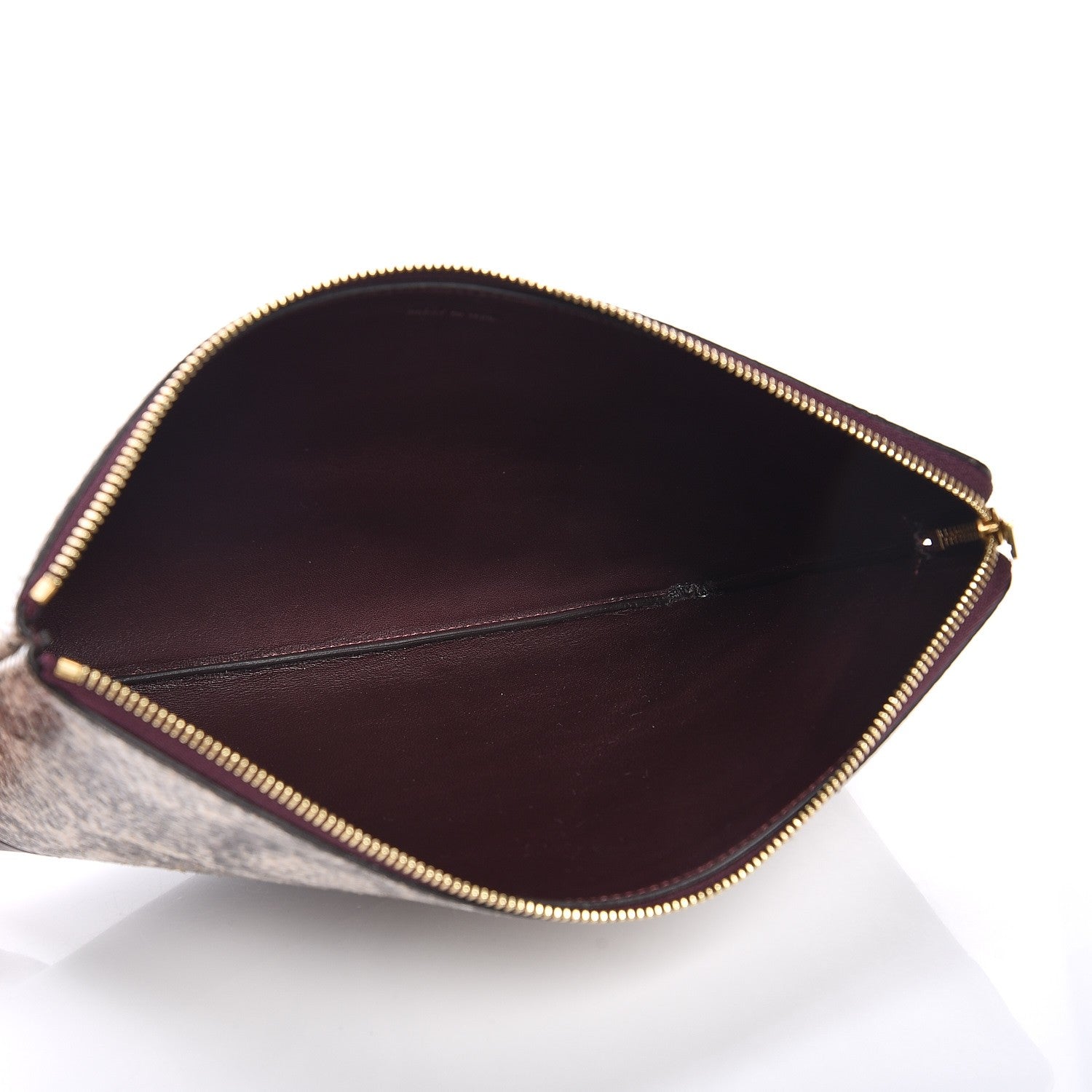 Celine Python Lambskin Solo Clutch Pouch Burgundy 5 of 8