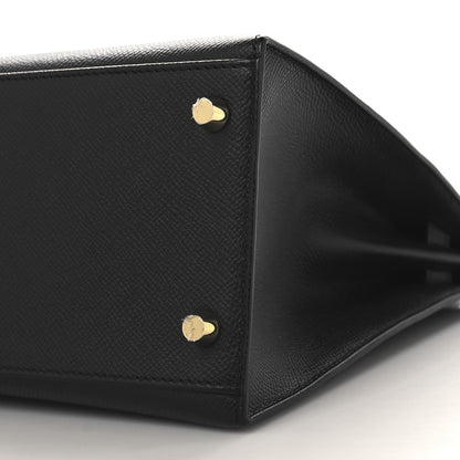 Hermes Epsom Kelly Sellier 28 Black 10 of 14