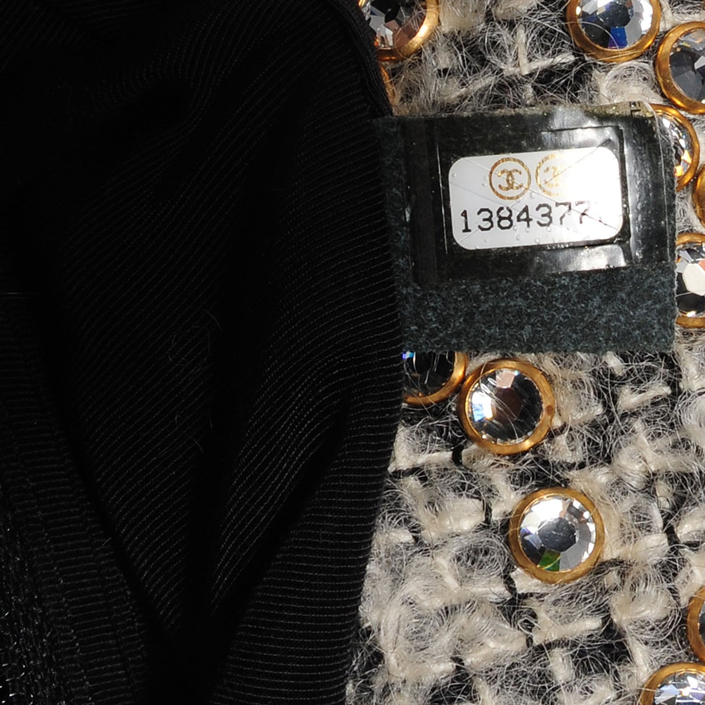 Mohair Swarovski Crystal Jumbo Flap Grey