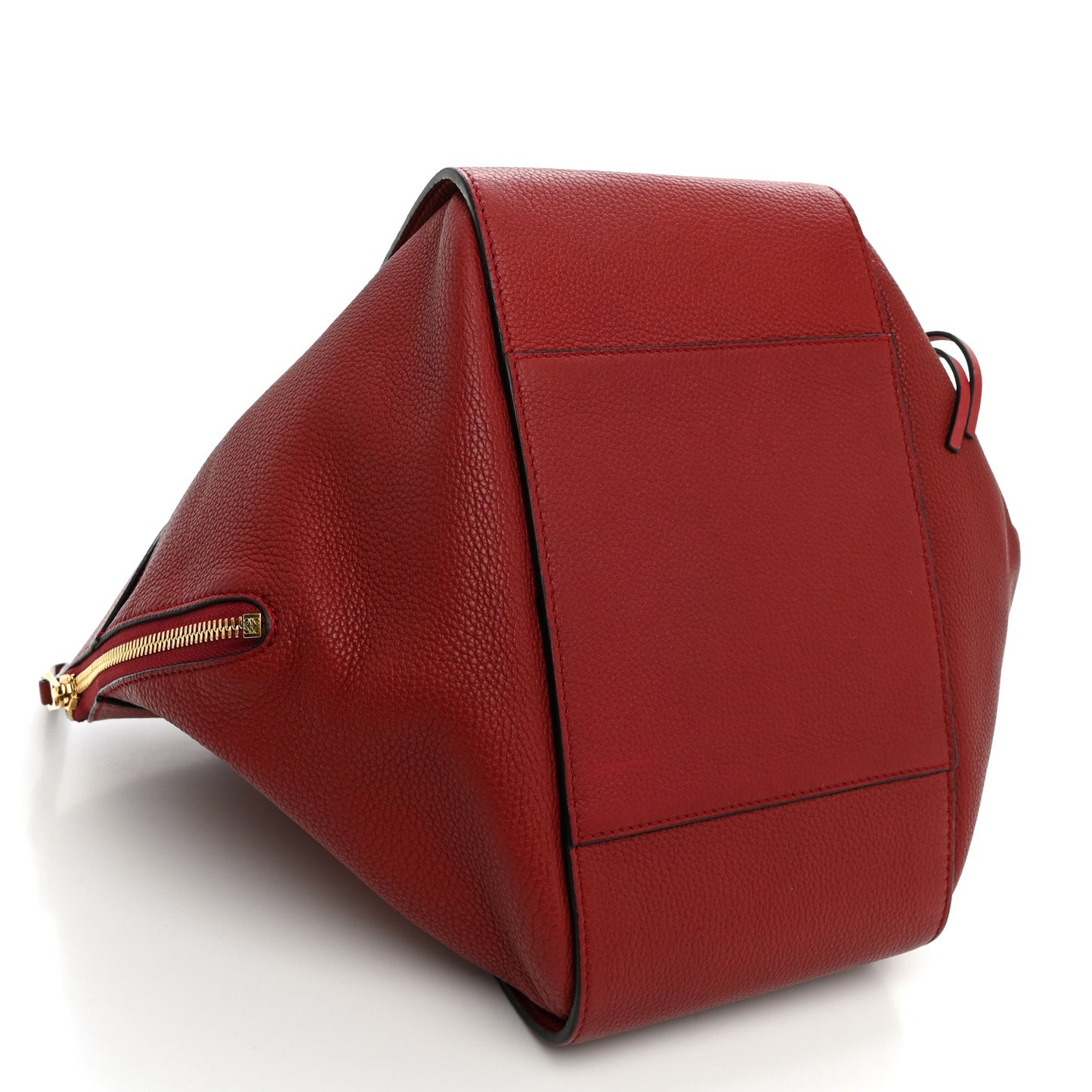 Grained Calfskin Small Hammock Shoulder Bag Raspberry