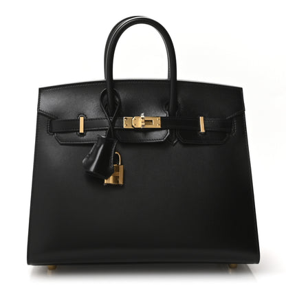 Hermes Box Birkin Sellier 25 Black 1 of 11