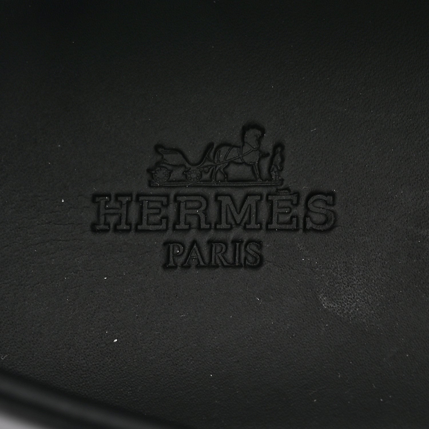 Hermes Glazed Calfskin Womens Hitch Loafers 35 Black 8 of 15