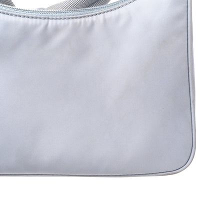 Prada Tessuto Nylon Mini Re-Edition 2000 Bag Fiordaliso 11 of 12