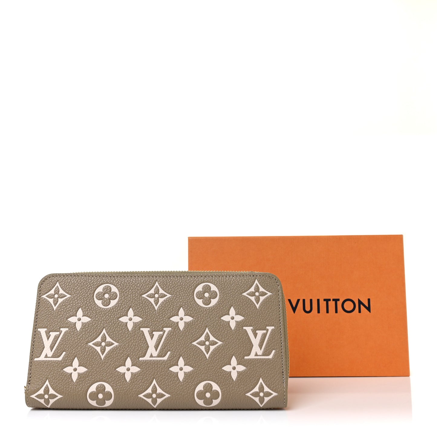 Empreinte Monogram Spring in the City Zippy Wallet Kaki Beige Cream