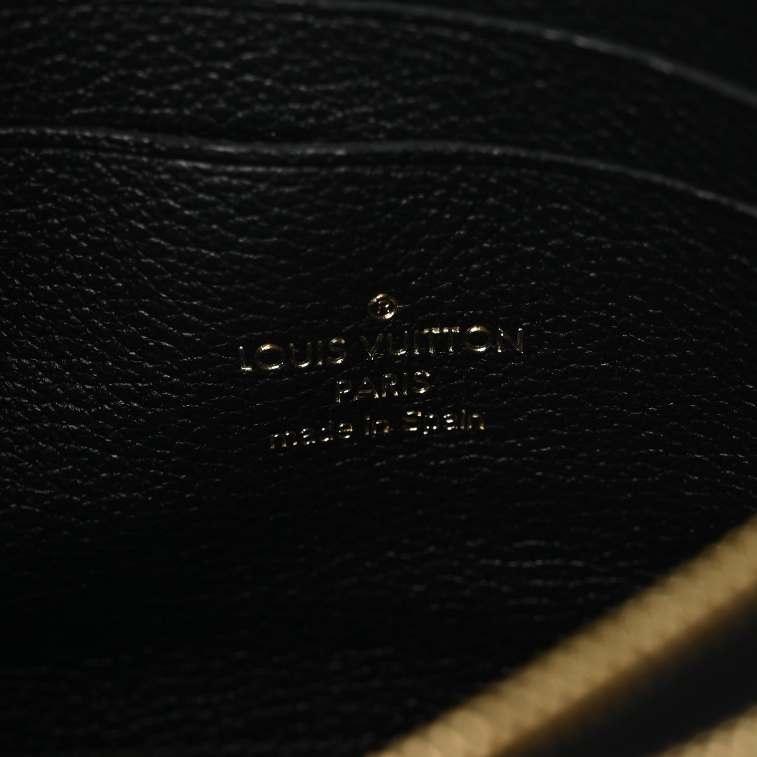 Louis Vuitton Empreinte Monogram Giant Double Zip Pochette Black Cream 6 of 9