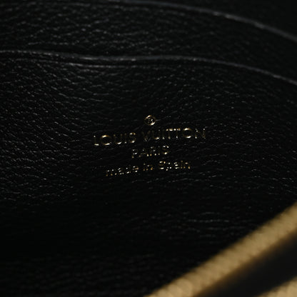 Louis Vuitton Empreinte Monogram Giant Double Zip Pochette Black Cream 6 of 9
