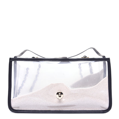 Chanel Lambskin PVC Medium Coco Sand Flap Black 15 of 16