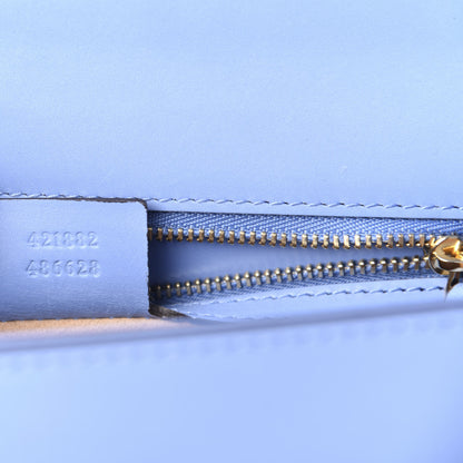 Gucci Calfskin Small Sylvie Shoulder Bag Clear Sky Blue 7 of 11