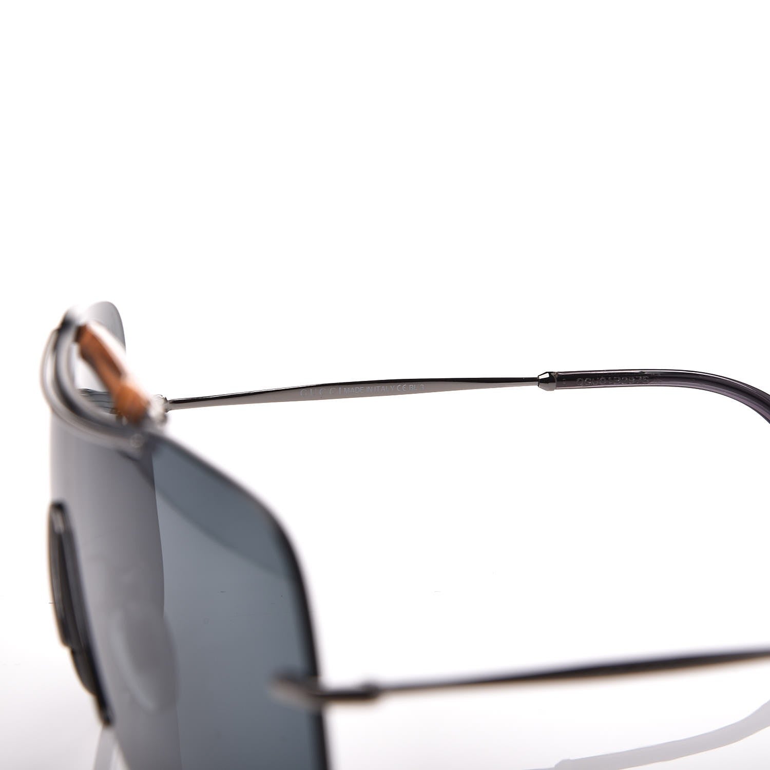 Gucci Metal Bamboo Shield GG 4262/S Sunglasses Black 8 of 9