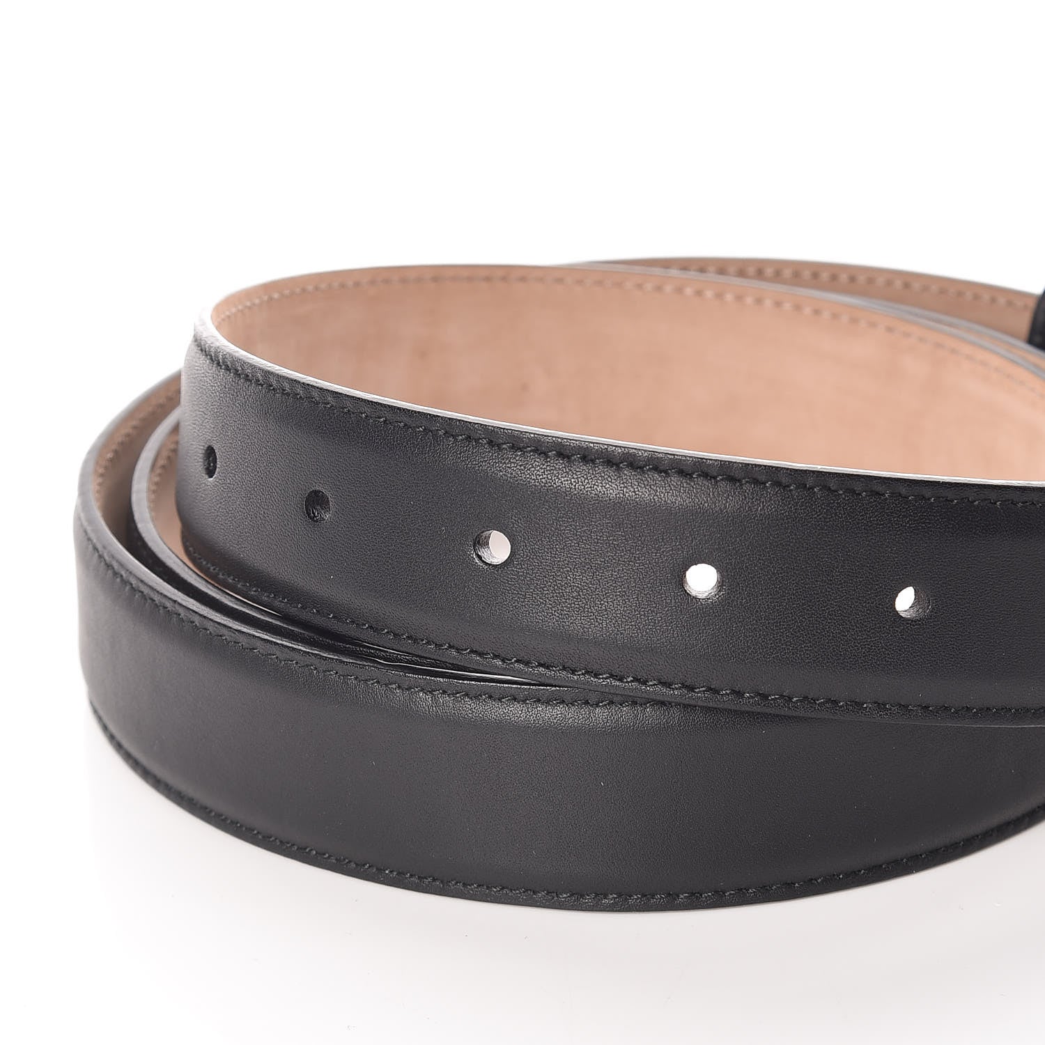 Gucci Calfskin Interlocking G Belt 120 48 Black 6 of 6