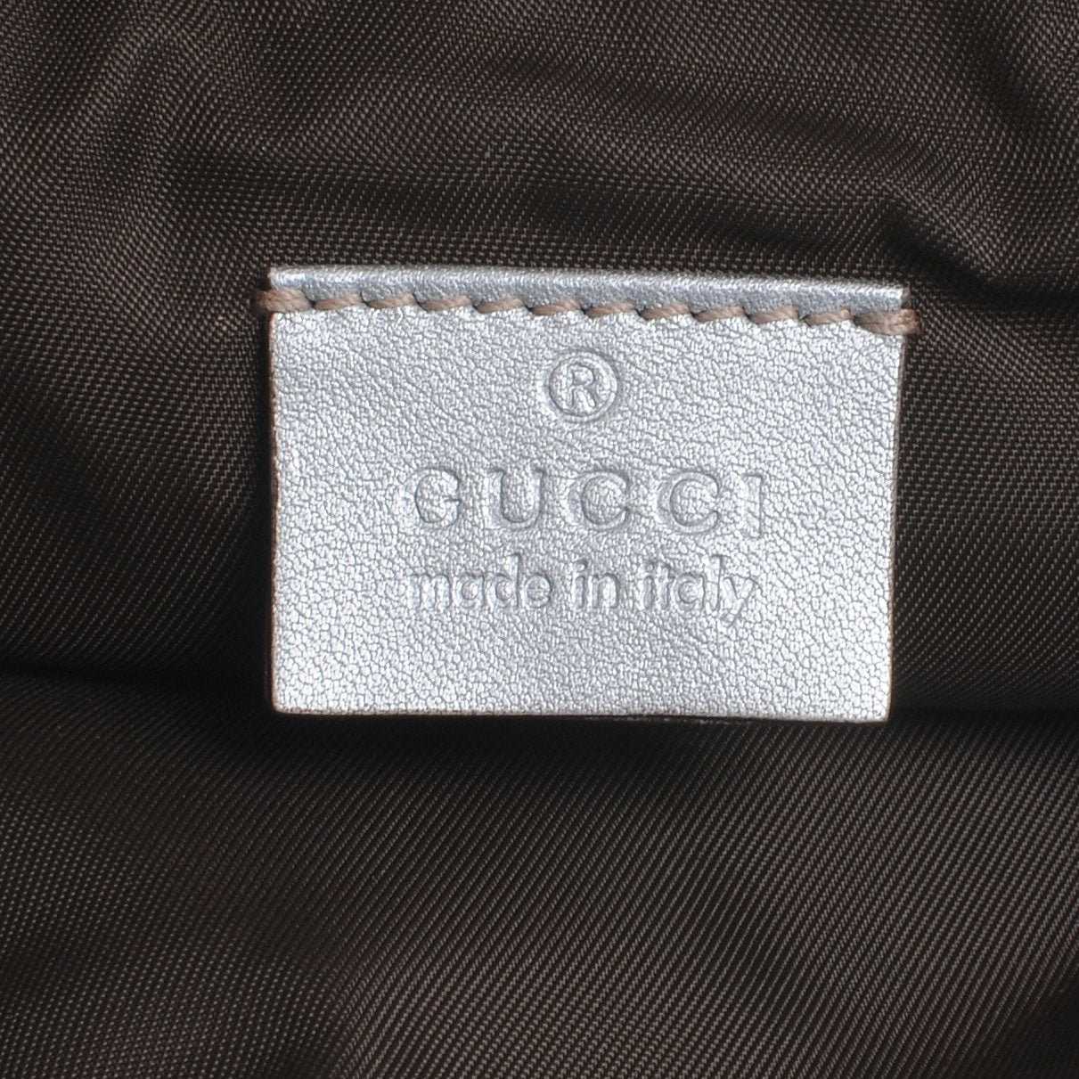 Guccissima New Britt Wristlet Silver