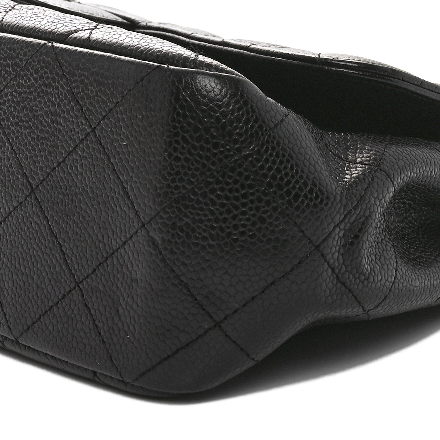 Chanel Caviar Quilted Jumbo Single Flap Black 10 of 11