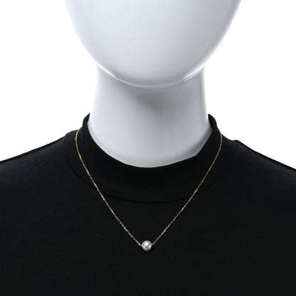 Mikimoto 18K Yellow Gold Akoya Pearl 8mm Single Pendant Necklace 2 of 4