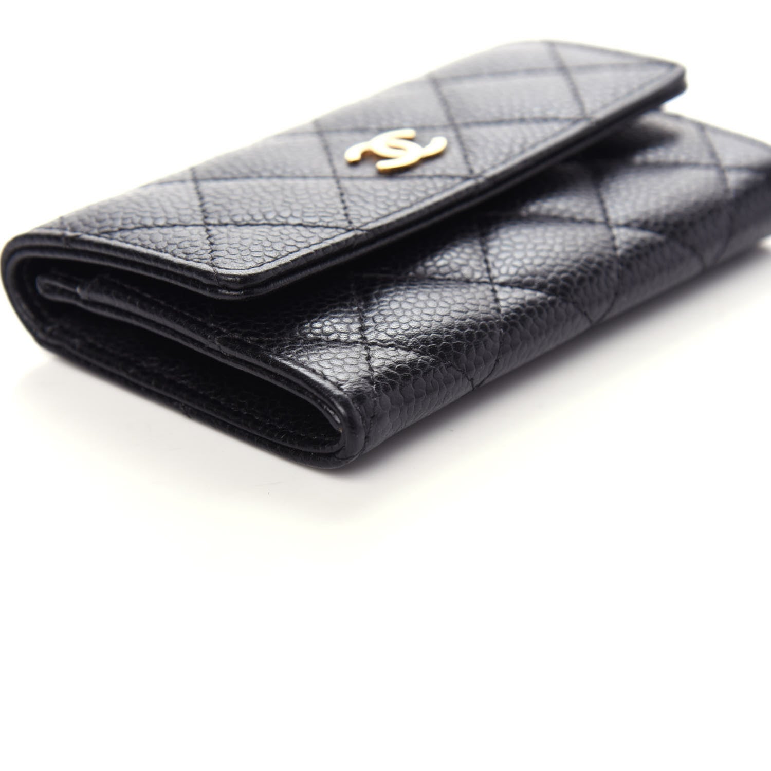 Chanel Caviar Quilted Flap Card Holder Black 8 of 10