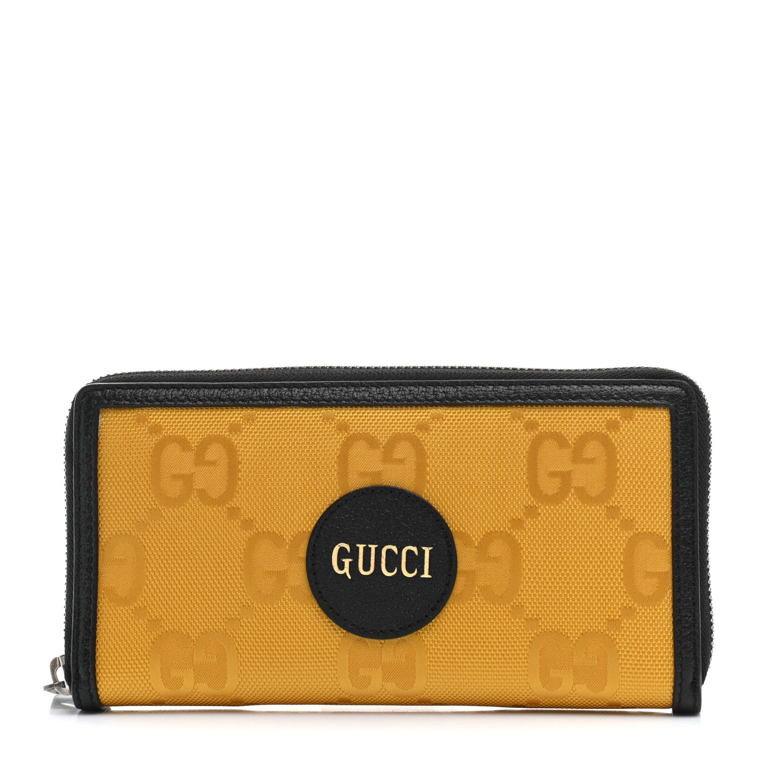 Gucci Econyl Nylon Monogram Off The Grid Zip Around Wallet Crop Black 1 of 7