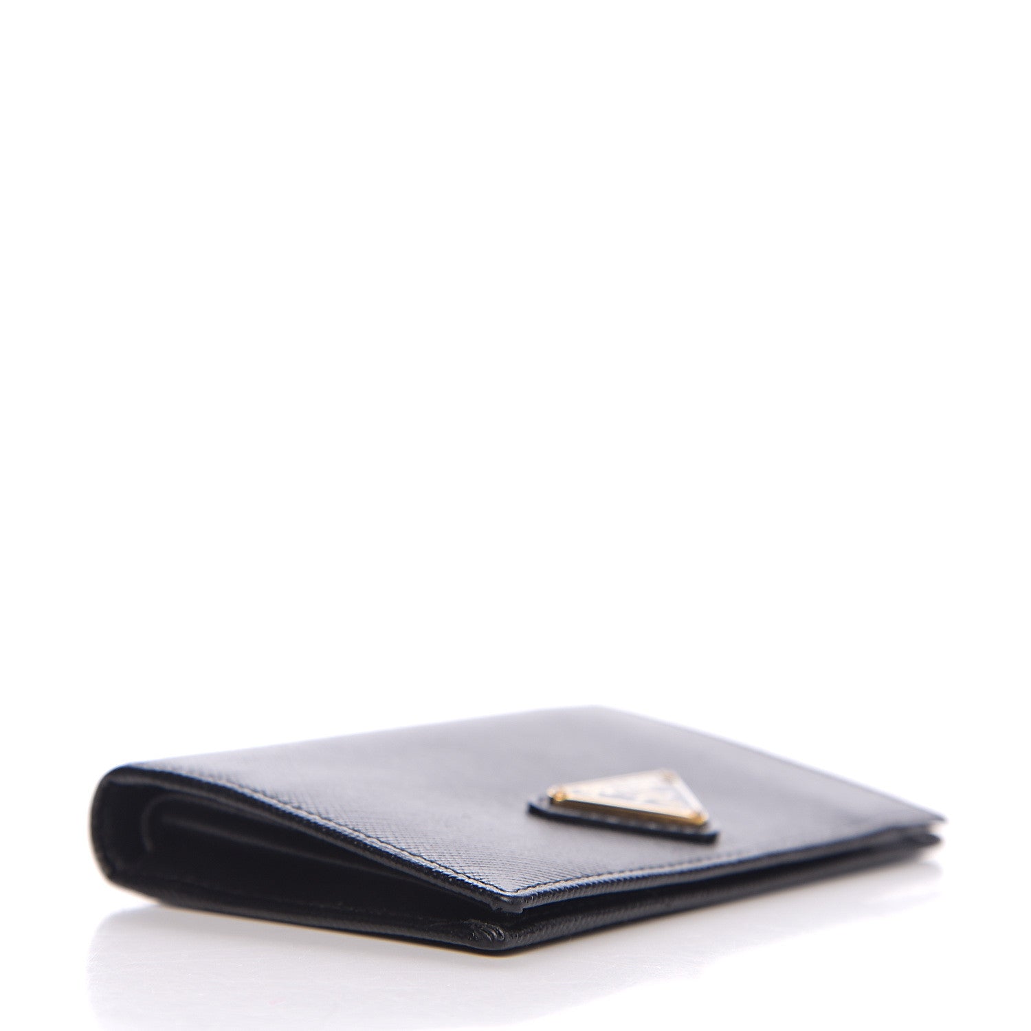 Prada Saffiano Oro Card Holder Black 3 of 8