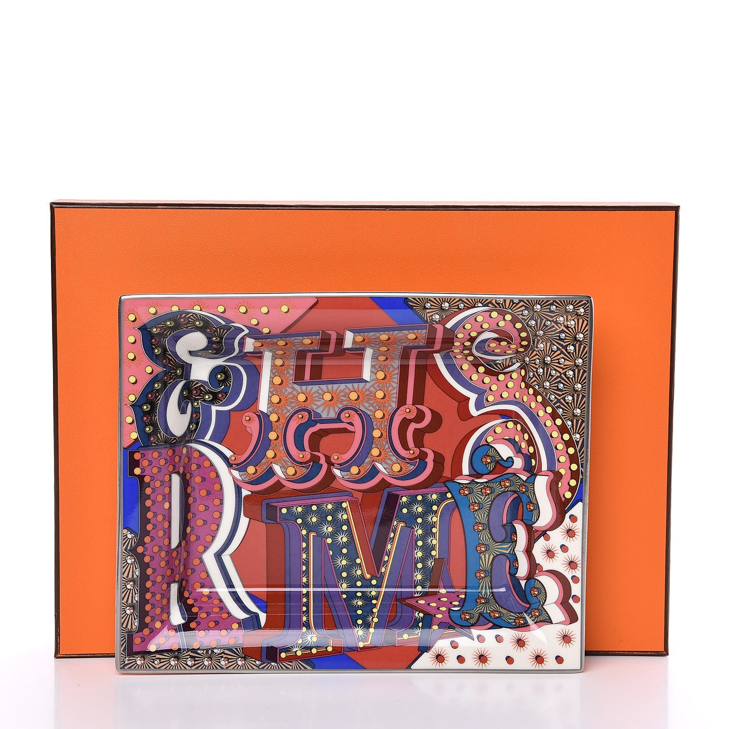 Porcelain Electrique Change Tray Pourpre