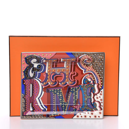 Hermes Porcelain Electrique Change Tray Pourpre 5 of 5