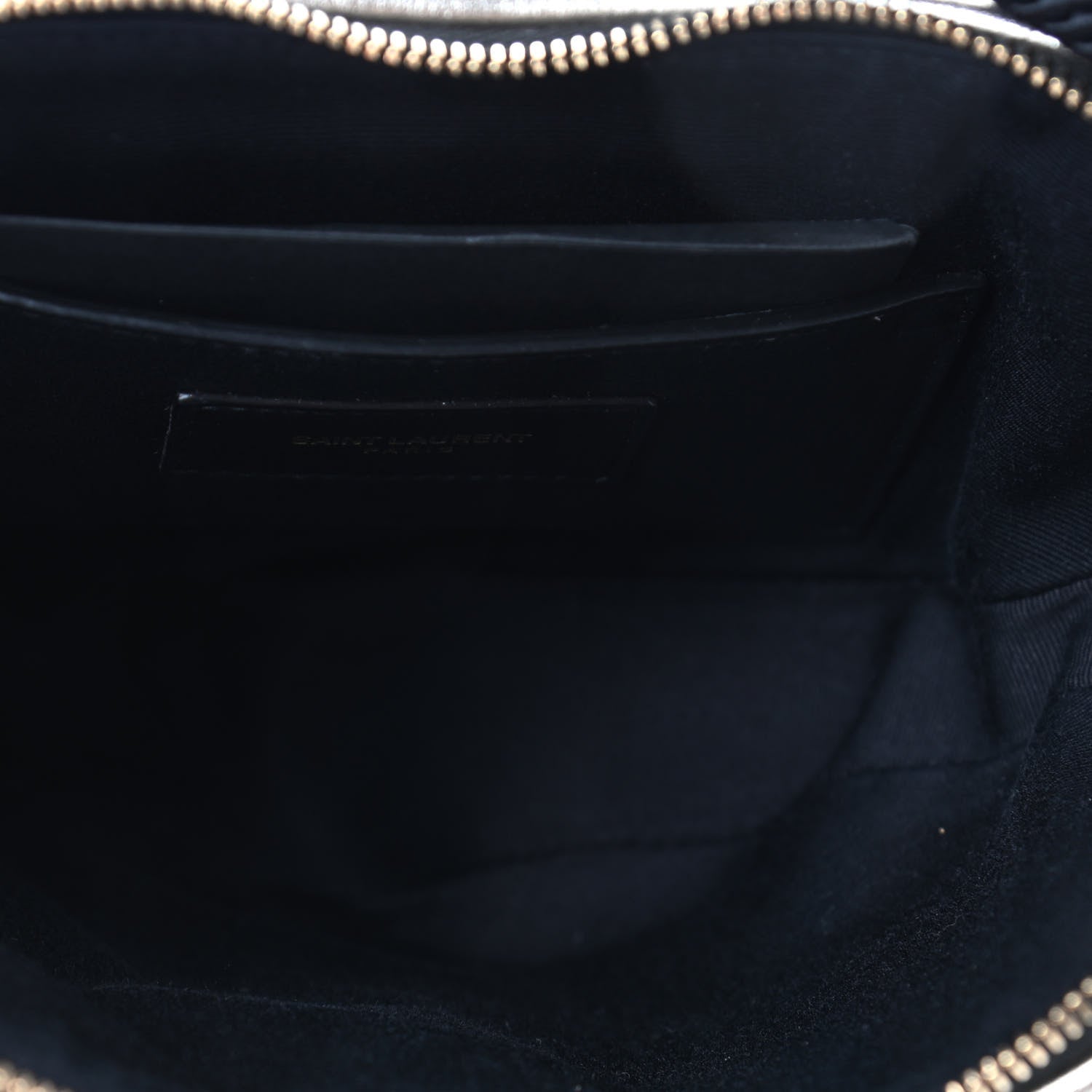 Saint Laurent Metallic Calfskin Heart Clutch Gold 4 of 4