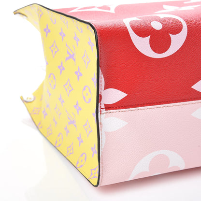 Louis Vuitton Monogram Giant Onthego GM Rouge Rose 6 of 10