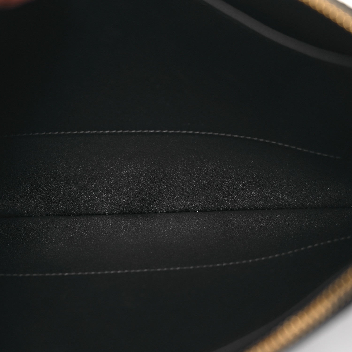 Christian Dior Supple Calfskin Cannage Large Caro Daily Pouch Black 6 of 11