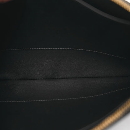 Christian Dior Supple Calfskin Cannage Large Caro Daily Pouch Black 6 of 11