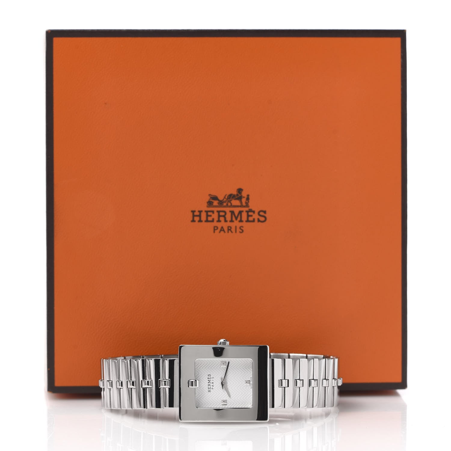 Hermes Stainless Steel 22mm Belt Quartz Watch 7 of 7