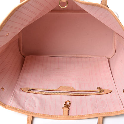 Louis Vuitton Damier Azur Neo Neverfull MM Rose Ballerine 4 of 9
