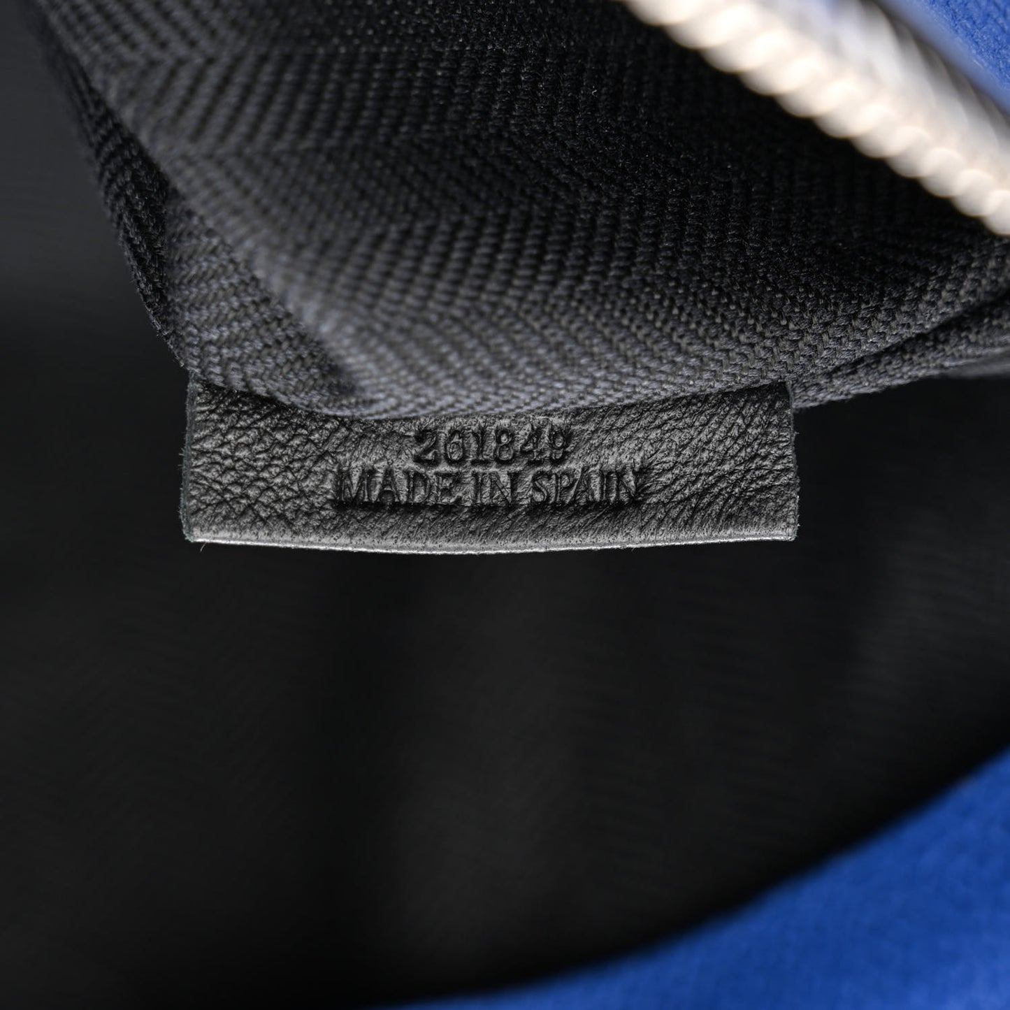 Calfskin T Pouch Bag Blue