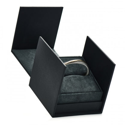 David Yurman Sterling Silver 18K Yellow Gold 5mm Crossover Cuff Bracelet 5 of 5
