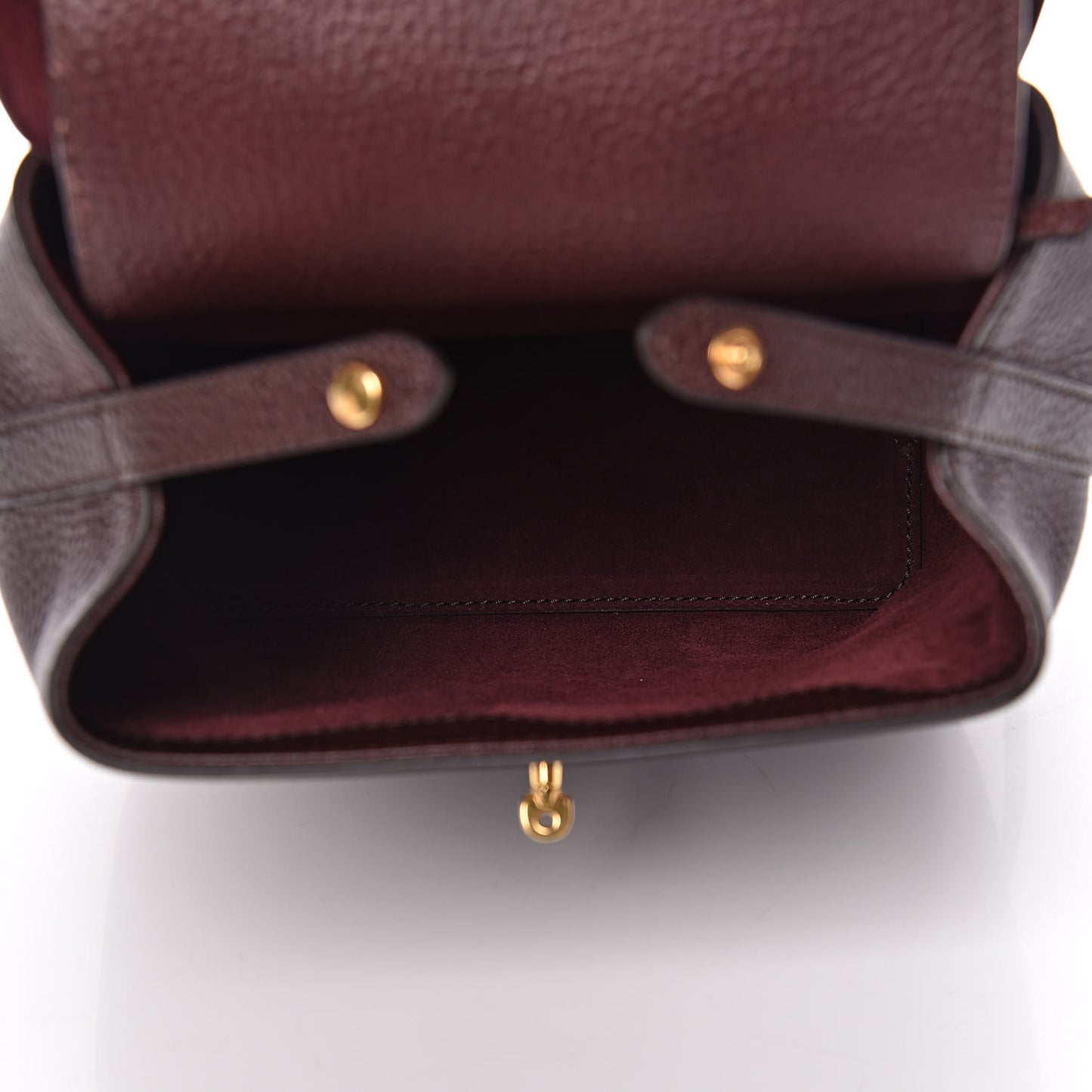 Classic Grain Calfskin Mini Bayswater Backpack Oxblood