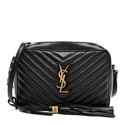 Saint Laurent Calfskin Matelasse Monogram Lou Camera Bag Black 1 of 10