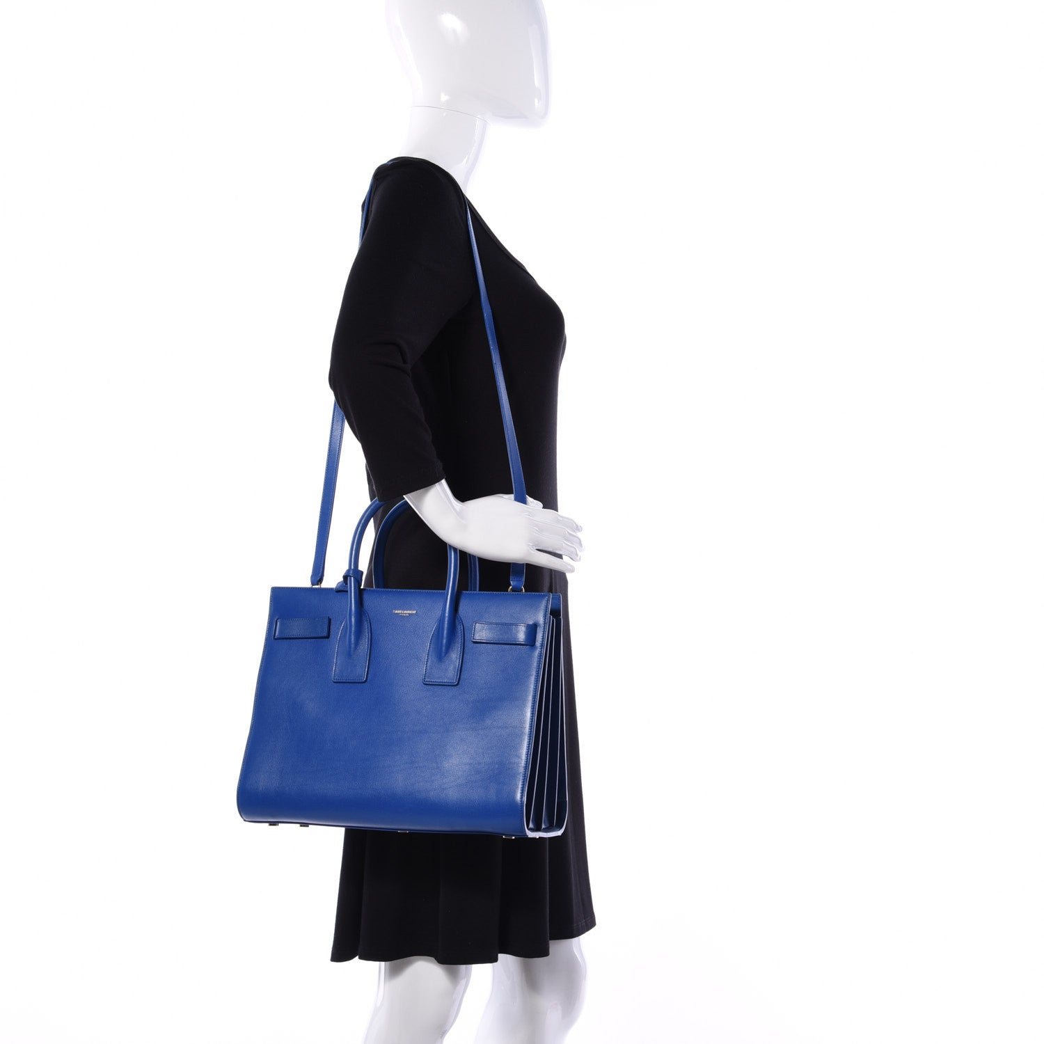 Saint Laurent Calfskin Small Sac De Jour Outremer 2 of 10