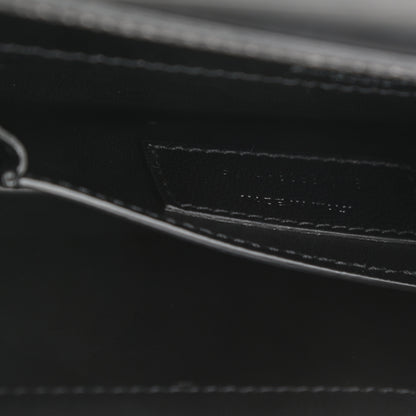 Saint Laurent Calfskin Lizard Embossed Small Pochette Black 7 of 11