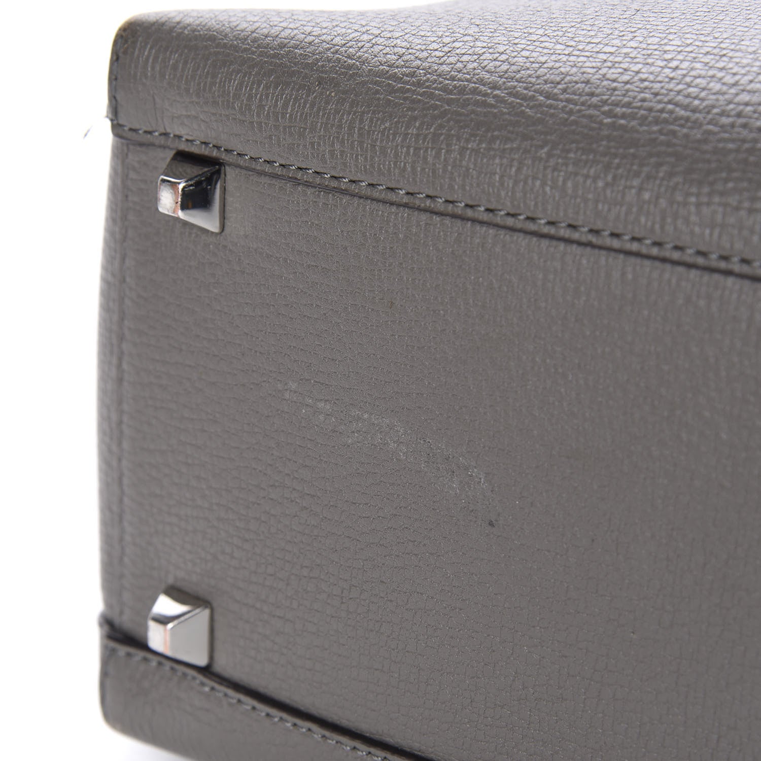 MCM Grained Calfskin Sarah Medium Visetos Hobo Grey 8 of 15