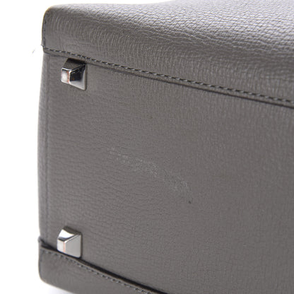 MCM Grained Calfskin Sarah Medium Visetos Hobo Grey 8 of 15