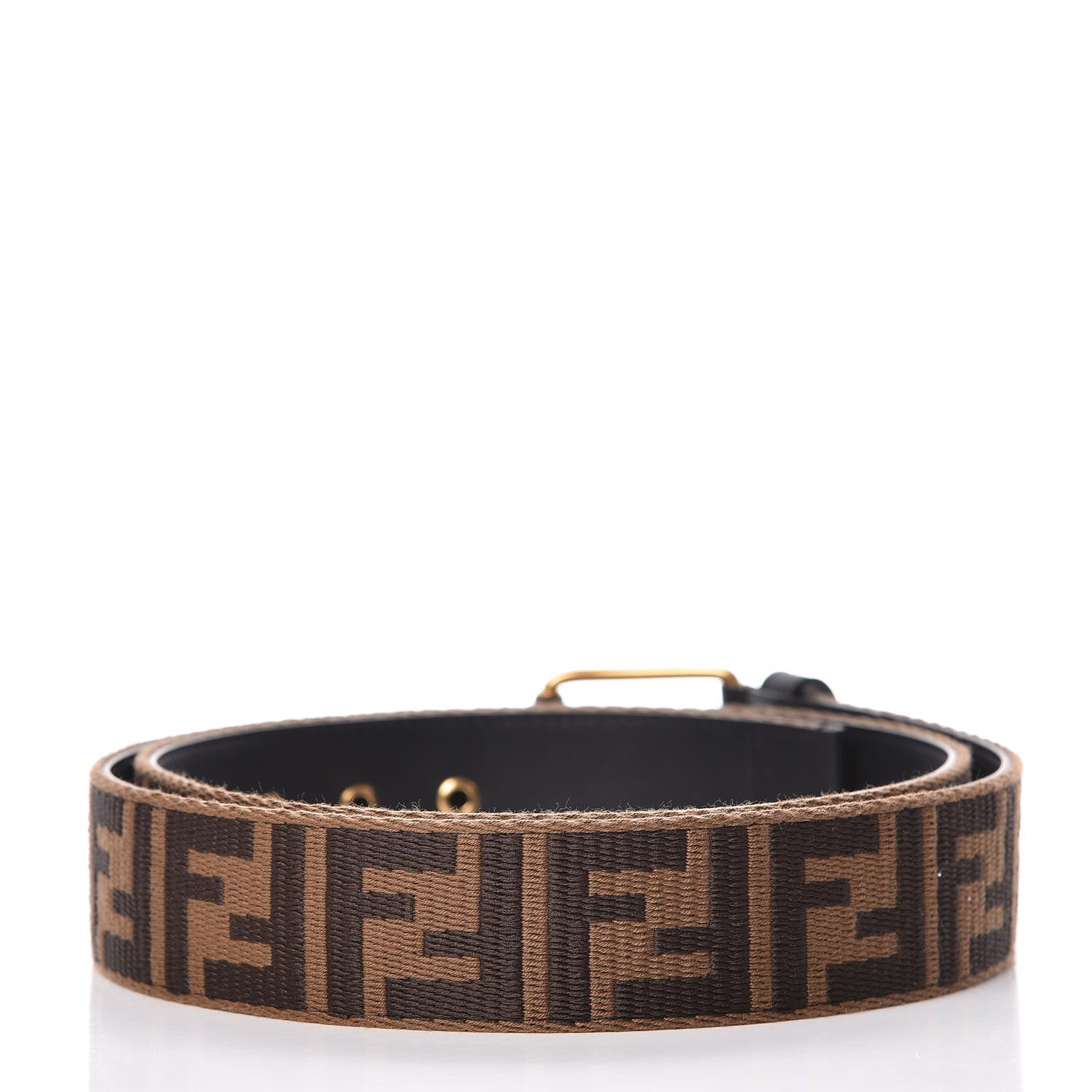Fendi Ribbon Vitello Century FF 1974 Belt 110 44 Fango Moro 4 of 7