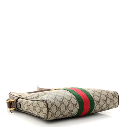 Gucci GG Supreme Monogram Web Medium Ophidia Messenger Bag Brown 4 of 11