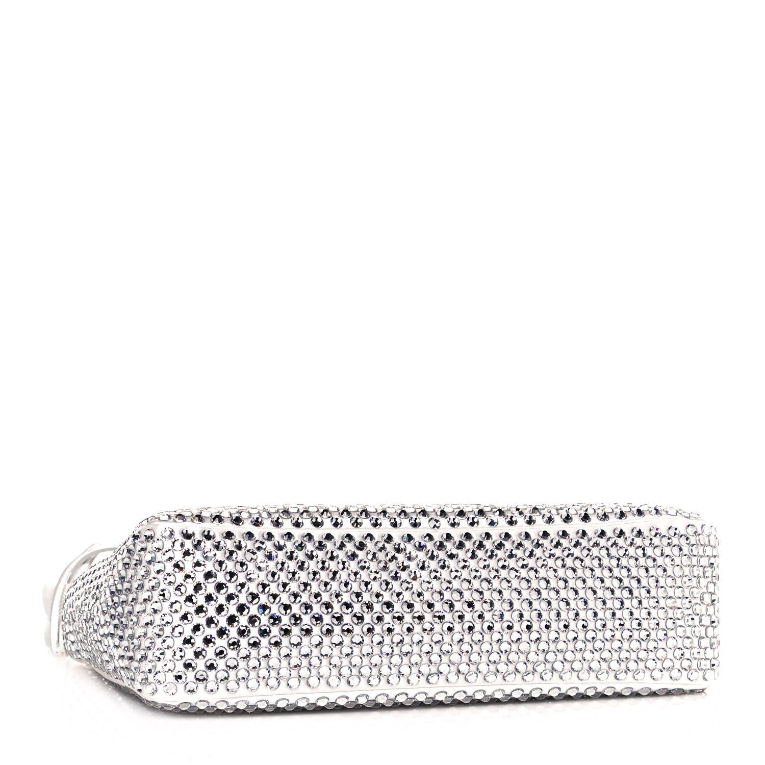Prada Satin Crystal Mini Re-Edition 2000 Bag White 4 of 12