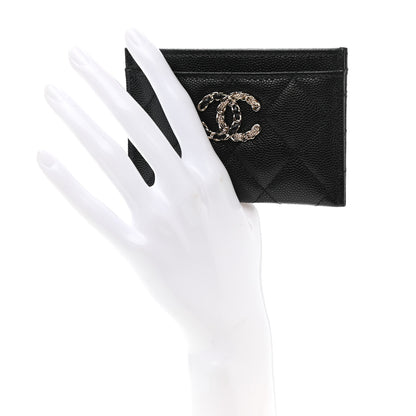 Chanel Caviar Quilted French New Wave Card Holder Black 2 of 9